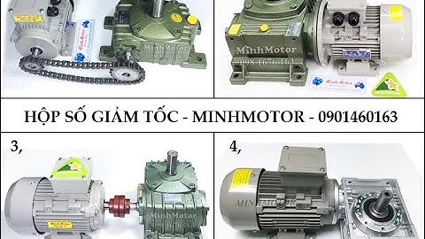 Hộp giảm tốc trục vít WPO VW 80, trục vuông góc, 0968140191, MinhMotor