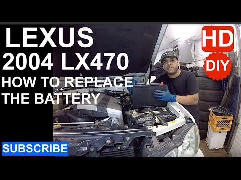 How to replace battery on Lexus lx470