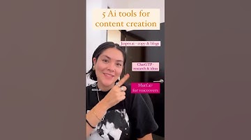 5 AI tools for content creation