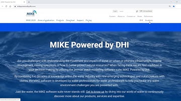 Getting started with MIKE software: Useful links