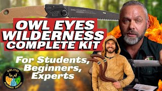 Bushcraft Kit For Outdoor Enthusiasts - Owl Eyes Wilderness Complete Kit - Essential Bushcraft Tools