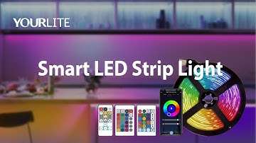YOURLITE Bluetooth Tuya Wifi Flexible Decorative RGB Smart LED Strip Lights