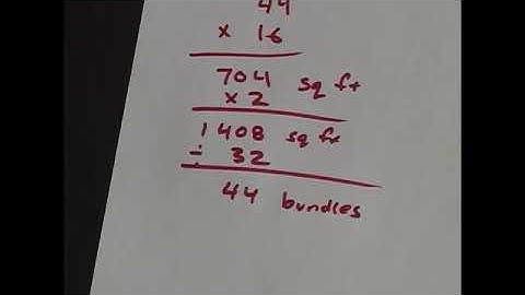 How to Calculate Area for Shingles