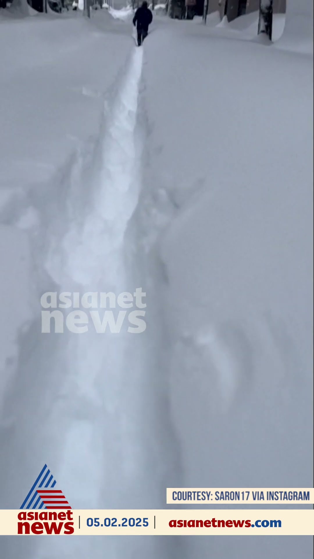 കനത്ത മഞ്ഞുവീഴ്ചയിൽ ജപ്പാനിലെ ഒബിഹിരോ നഗരം; 12 മണിക്കൂറിനുള്ളിൽ വീണത് 1.2 മീറ്റർ മഞ്ഞ്