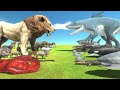 King of the jungle vs king of water  who is real king  animal revolt battle simulator