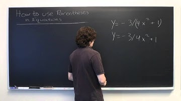 How to Use Parentheses in Equations