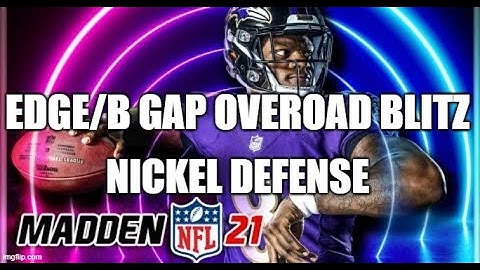Madden 21 Glitches Cheats and Tips - B Gap/Edge Overload Blitz - Blocking RB - Nickel Defense