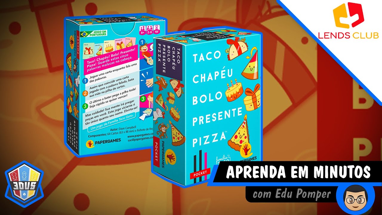 Taco Chapéu Bolo Presente Pizza Jogo