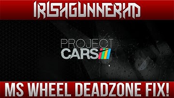 Project Cars | How to fix MS Wheel Deadzone Problems! (Works!)