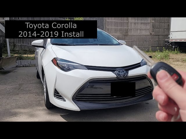Start-X Remote Start Install Toyota Corolla 2014 - 2019