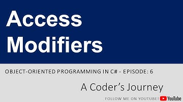 OOP in C# #6 - Access Modifiers in C#