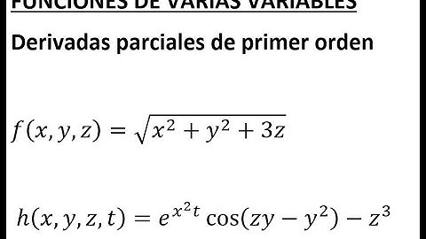 Funciones de varias variables - Derivadas parciales 4