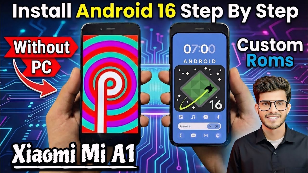 Install Android 16 On Mi A1 | How To Install Custom Rom On Mi A1 - YouTube
