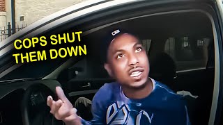 When Wannabe Tough Guys Threaten Cops But Get HUMBLED
