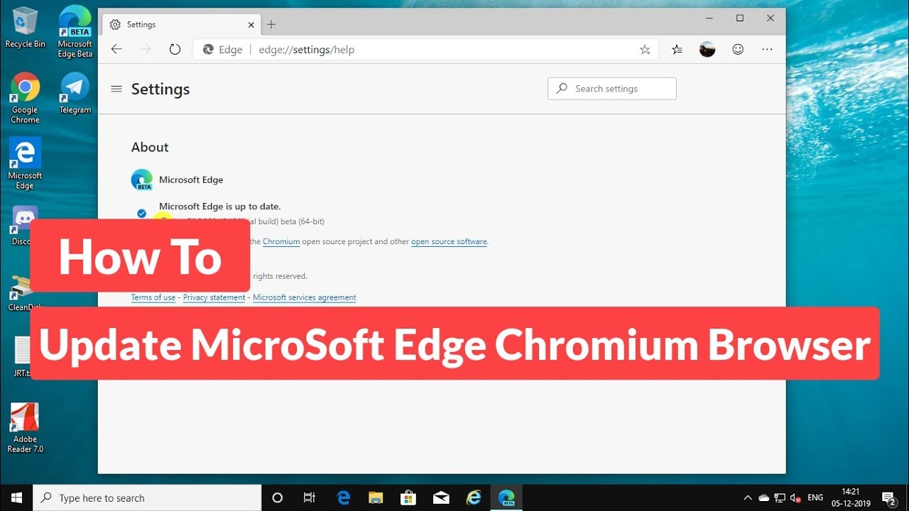 update microsoft edge to latest version