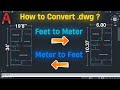 How to Quickly convert Meters to Feet in AutoCAD (Easy Process) #autocadtutorial