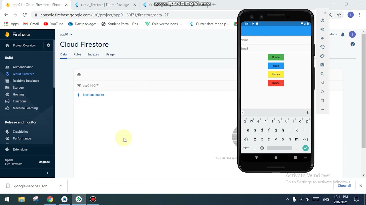 4)How we Can Delete value From Firebase in flutter ||CRUD Operations|| Firebase  database in Flutter