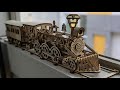 Build Timelapse: "Locomotive R17" Wooden 3D Mechanical Puzzle