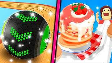 Going Balls Vs Pancake Run All Levels Android iOS Gameplay Walkthrough 4K Nr 95