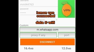 How to connected  lemon  vpn data & WiFi screenshot 5