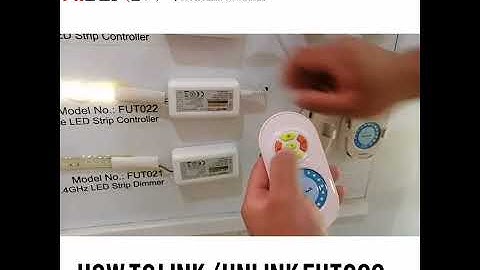 Mi Light /Miboxer how to link /unlink the FUT022?