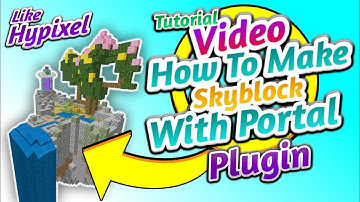 How To Make Skyblock With Portal | like Skyblock | Plugin Tutorial Video In Hindi
