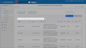 How to Manage Errors Using the Error Report