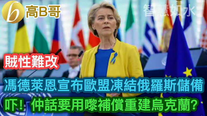 冯德莱恩宣布欧盟冻结俄罗斯储备 吓！仲话要用嚟补偿重建乌克兰？ ［智慧如水 – 高B哥 GBG ］ 20221201 - 天天要闻