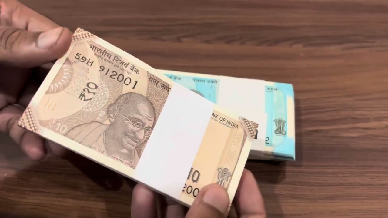 10,20,50, rupees New notes bundle: 