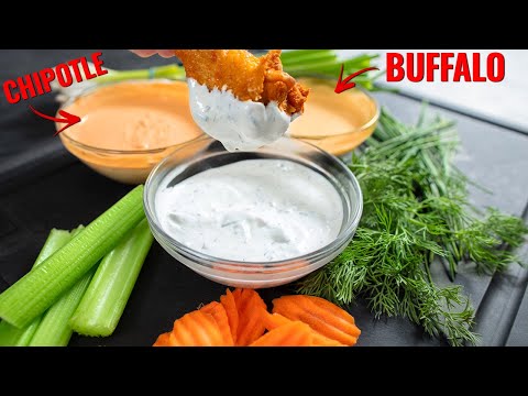 THE BEST RANCH RECIPE! 🔥 + BUFFALO & CHIPOTLE RANCH! hqdefault