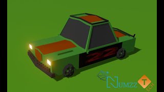3D Low Poly Racing Car Model in Blender #03 screenshot 2