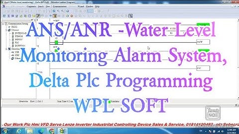 ANS/ANR -Water Level Monitoring Alarm System, Delta Plc Programming WPL SOFT
