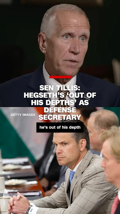Sen. Tillis: Hegseth’s ‘out of his depths’ as Defense Secretary