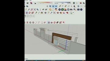 SketchUp Balcony Design #shorts #shorts