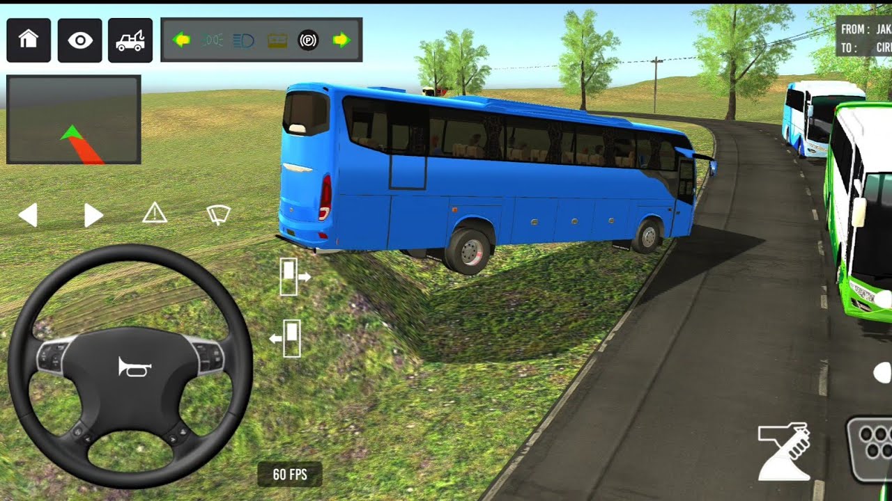 😜 BUS SIMULATOR INDONESIA || Bus🚌 Driving👮‍♂️ City Euro Coach Bus Simulator