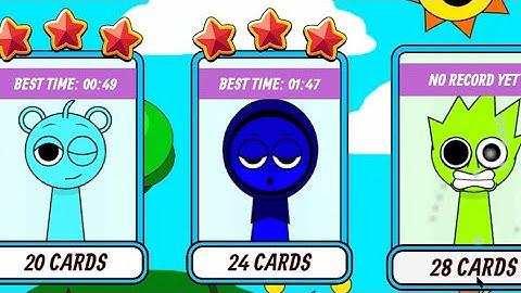 SPRUNKI Memory Card Match Part 2 - Fun Brain Training Game #sprunki #sprunkiincredibox #incredibox