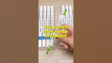 Never use these papers with your Acrylic Marker! 😡😡😡 #shorts