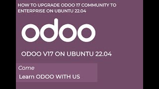 How to Upgrade Odoo 17 Community to Enterprise in Ubuntu