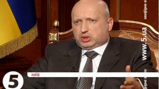 Олександр Турчинов - інтерв'ю 5 каналу - 04.05.2014