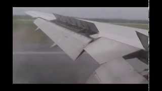 Amazing shot of plane landing in Monrovia