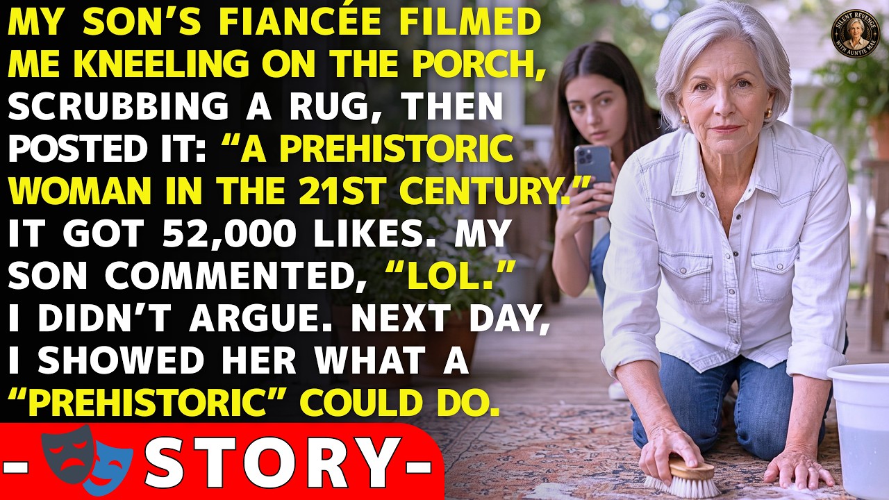 I was on my knees scrubbing an old rug on my porch when my son's girlfriend filmed me without asking and posted it online with the caption, "A prehistoric woman in the 21st century." Over 52,000...