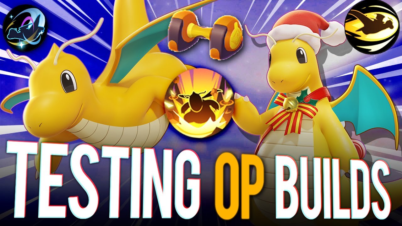 DRAGONITE IS OUT ! TESTING ALL THE BEST BUILDS ! POKEMON UNITE DRAGONITE GAMEPLAY ! GUIDE