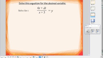 Literal Equations Part 2