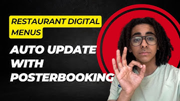Restaurant Digital Menus Auto Update with PosterBooking