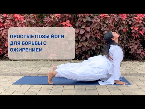 Простые позы йоги для борьбы с лишним весом и ожирением | SRMD Йога | SRMD Russian