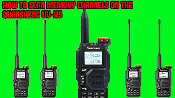 How To Add Memory Scan Lists On The Quansheng UV-K5