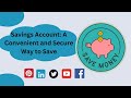 What's the BIGGEST Benefit of a Savings Account?