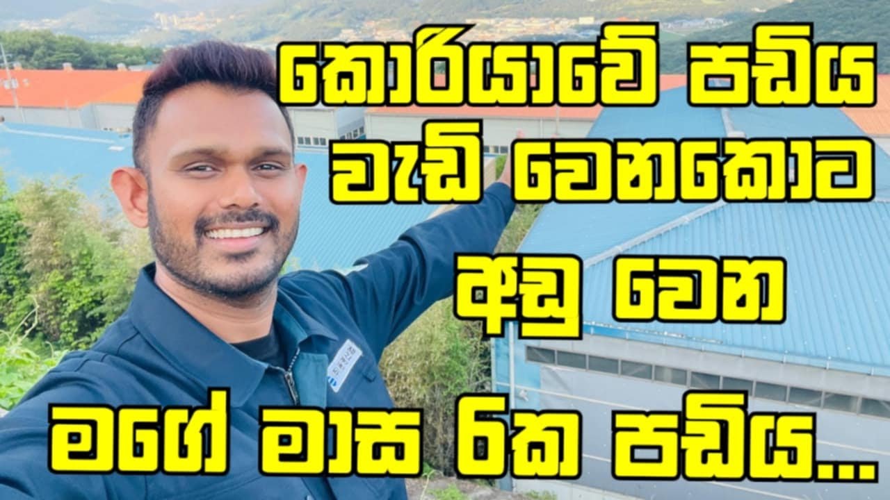 කොරියාවේ මම ගත්ත ලක්ශ 12ක වැටුප 🤔/ my salary/ wetupa/ padiya/  korean salary 2025