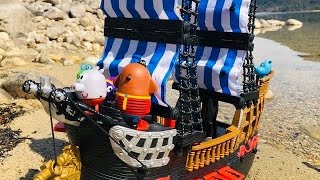 Pirate Ship Imaginext Beach Treasure Hunt Hey Duggee Toys Videos For Kids