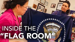 INSIDE THE "FLAG ROOM": The only place in the world where presidential flags are manufactured